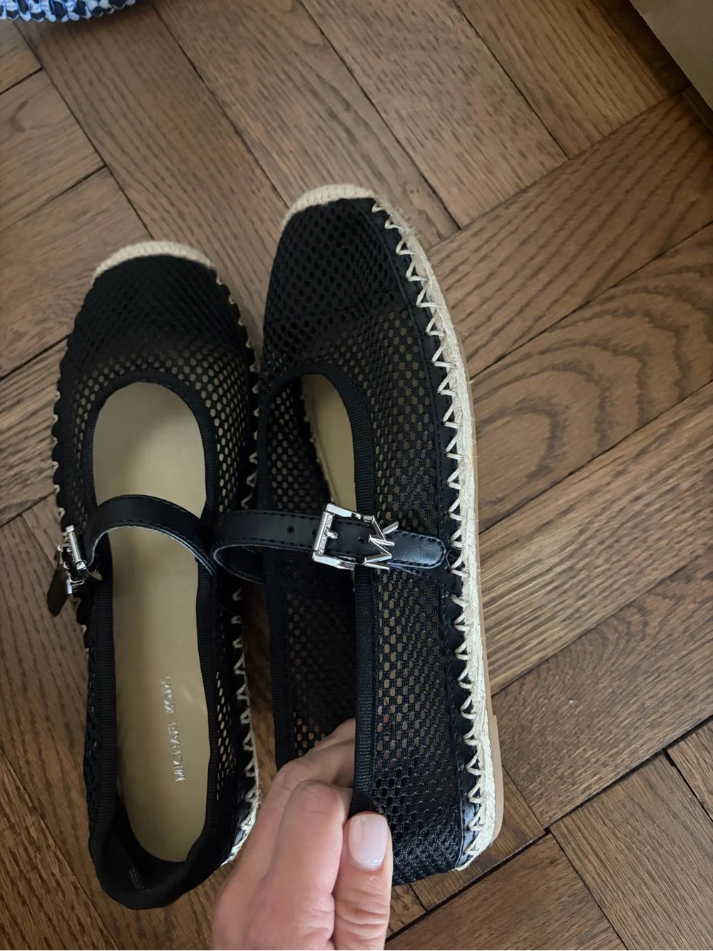 Michael Kors Black New Women's Lynn Ballet Espadrilles Size 6.5